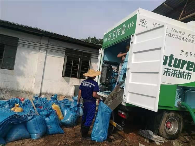 运河工业污泥压干处理